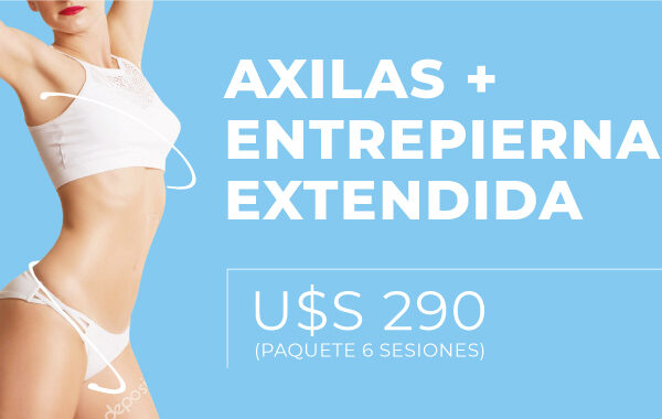 Axilas + Entrepierna extendida (Paquete de 6 sesiones)